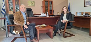 Mε τη Διευθύντρια Π.Ε. Λάρισας ο Αντιπεριφερειάρχης Παιδείας 